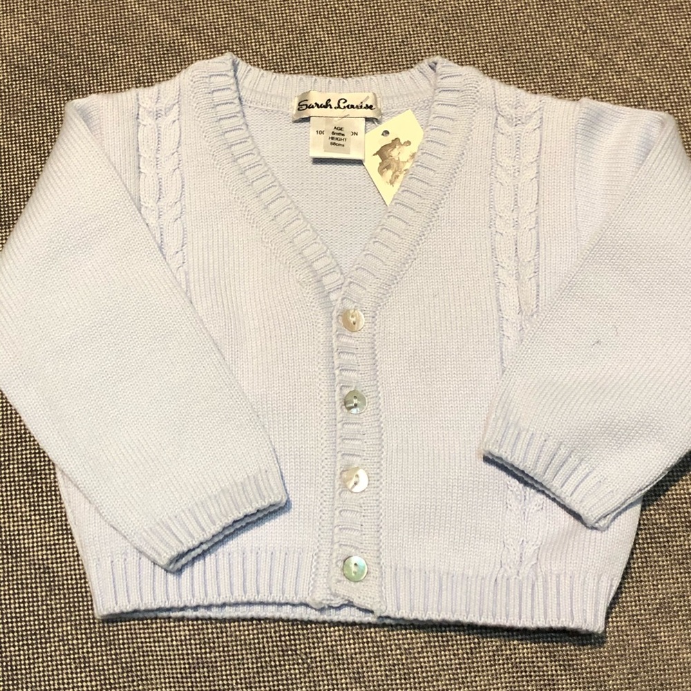🆕 NWT Sarah Louise Baby Blue Cardigan